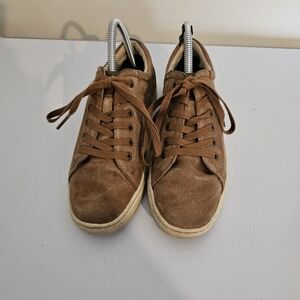 Womens Uggs TOMI Tan Suede Shoes